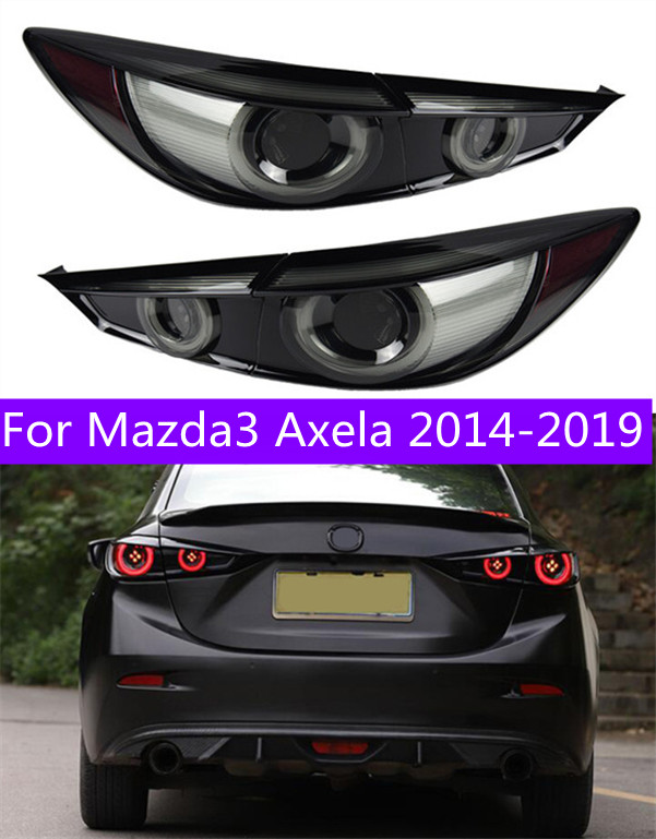 Car Goods Reversing Parking Lights For Mazda 3 Mazda3 Axela 14-19 Taillights Rear Lamp LED Signal Tail Light-image-736758335