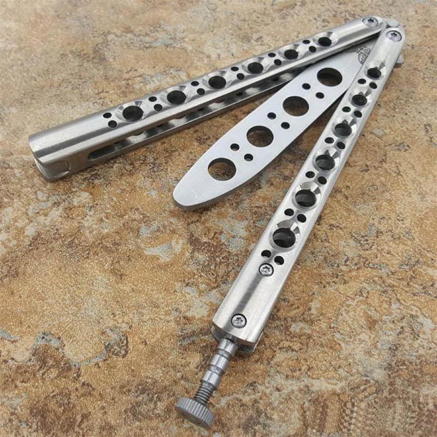 

Theone Classic BM40 Practice Butterfly Training Trainer Knife Not sharp TC4 Titanium Swing Jilt Knives Spring Adjustable Latch BM3265x