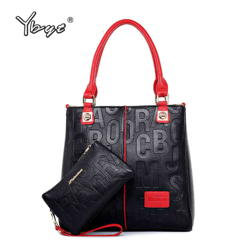 

Ybyt Brand Fashion Woman Luxury Handbag Large Capacity Composite Ladies Leather Shoulder Messenger Bag Totes Purse 2019, Black