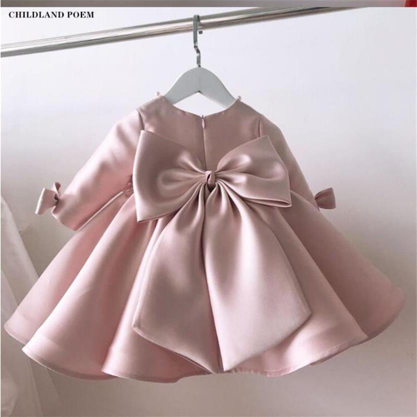 

Girl's Dresses 1st Birthday Party Baby Dress Princess Kids For Girls Toddler Wedding Children Ball Gown Tulle2672, Pink