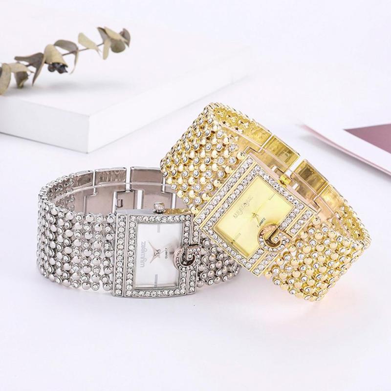 

Wristwatches Women Watch Round Full Diamond Bracelet Analog Quartz Movement Wrist Clock Relogio Feminino QWristwatches WristwatchesWristwatc, Other