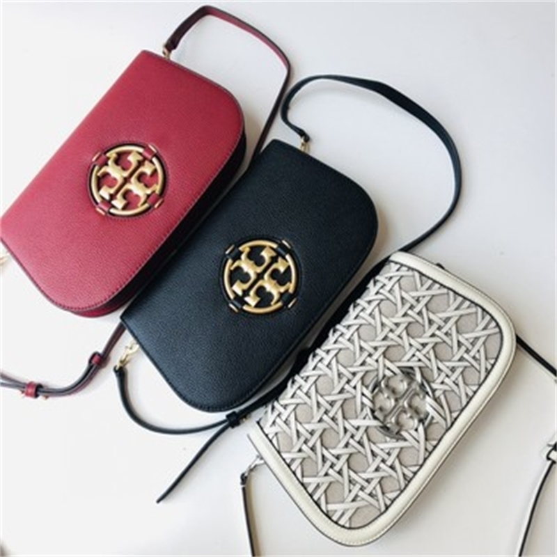 

Toryburch Bags 2021tb cowhide single shoulder diagonal straddle hand holding fashion leisure Women's bag, White