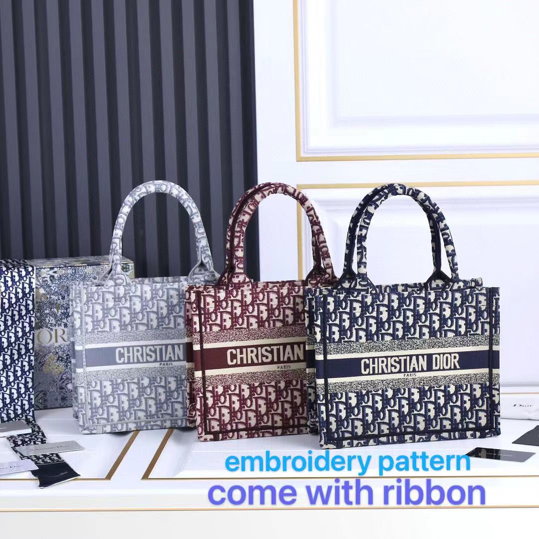 

Dior Book Tote Bags CD Blue Oblique Print handbags CHRISTIAN luxury Shopping Bag lady Saffiano waist clutch purse canvas Classic letters hobo Satchel dicky0750, Red