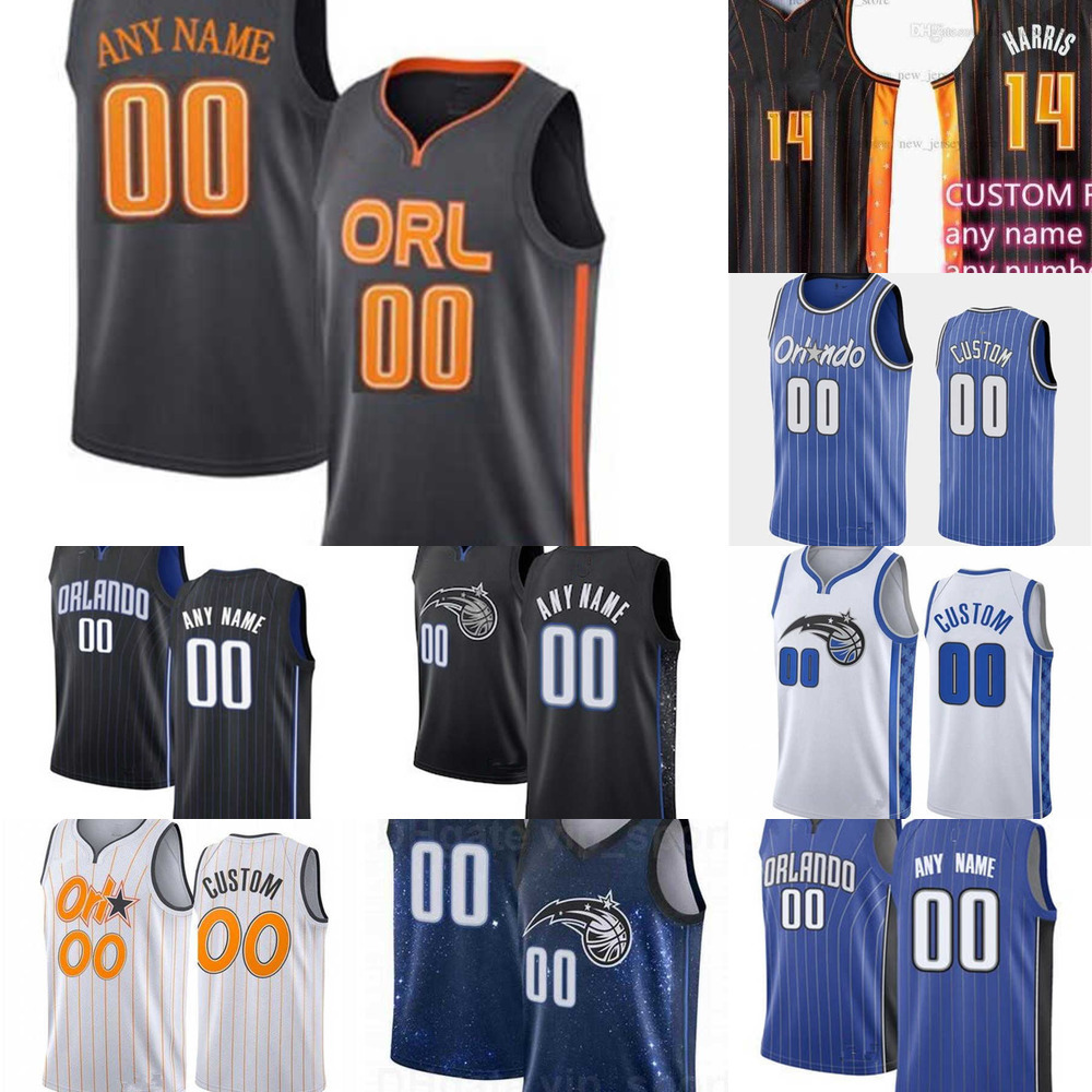 

75th Custom Orlando''Magic''MEN Women Youth 33 Robin Lopez 34 Wendell Carter Jr. 22 Franz Wagner 4 Jalen Suggs Basketball Jerseys, Color