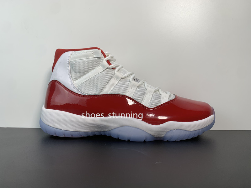 Nouveau 2023 Jumpman 11 Cerise Rétro Chaussures Blanc Cerise Rouge Basket Baskets Baskets Femmes Hommes Unisexe GYM Formation Avec Boîte D'origin