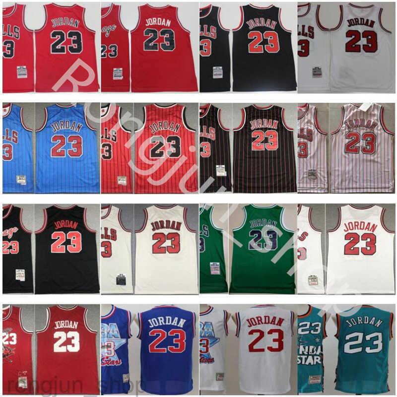 

''nba''JerseysStitched Chicago''Bulls''Basketball 23 Michael Breathable Team Red White Blue Black Stripe Mitchell and Ness Men''nb, As picture