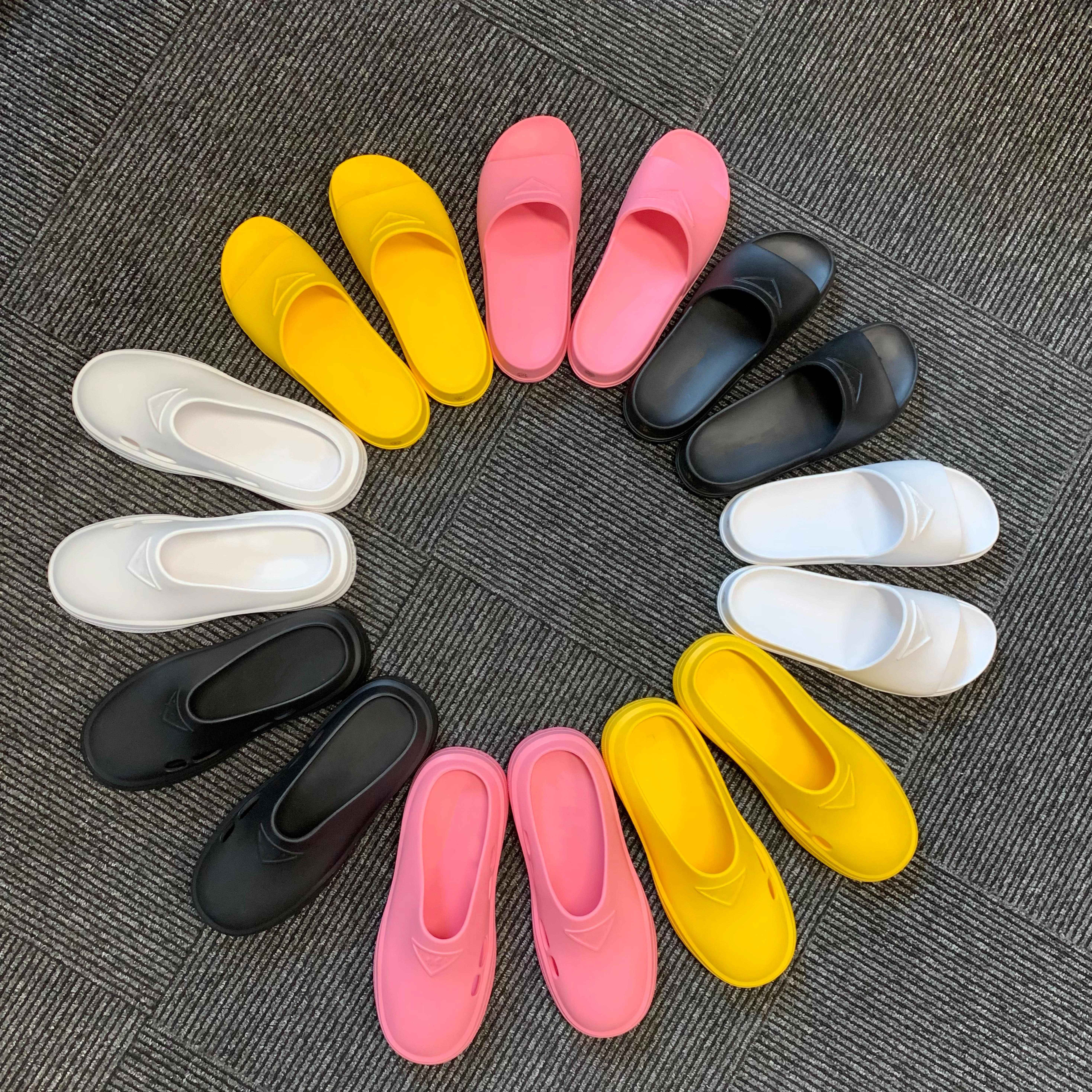 

Men's Women's Bubble Rubber Mu Submade Designer Slums Spring Summer Summer Landing Small Leisure Fashion Size 35-45