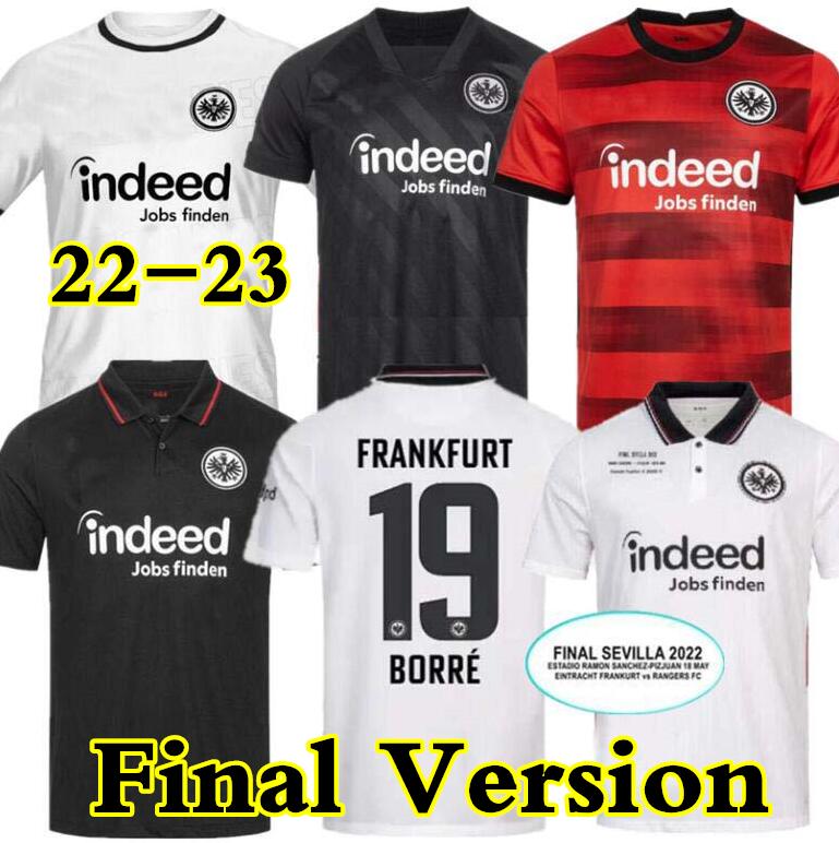 

21 22 23 Frankfurt Eintracht TRIKOT soccer jersey final Version 2021 2022 2023 SOW Borre KOSTIC HAUGE football KAMADA Lindstrom shirts NDICKA men kids kit, Home aldult bundesliga