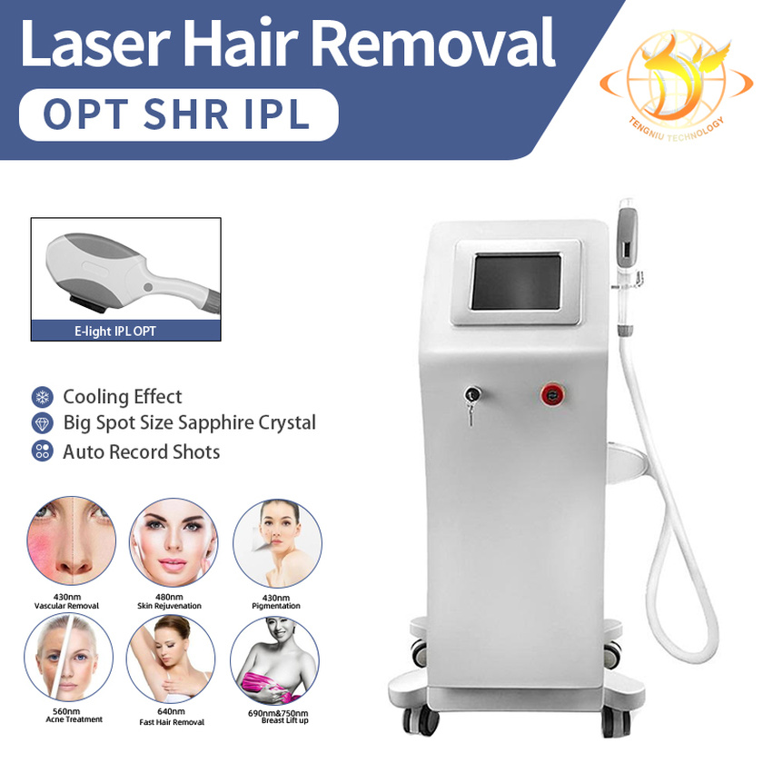 

Painless Elight OPT HR E-Light IPL Laser Permanent Hair Removal Skin Rejuvenation Pigmentation VascularAcne Removal