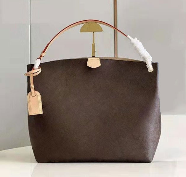 

Classic fashion bag designer handbag flower leather women's high-capacity Composite shopping shoulder bag multicolor8582, Chocolate