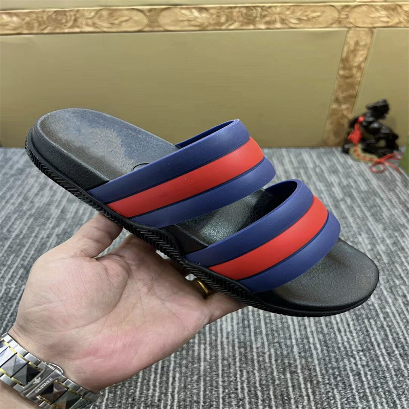 

men and women slippers Designer brand Sandals Fashion Women's WITH BOX Luxury flower printed rivets unisex beach flip flops slipper size 35-45 A5