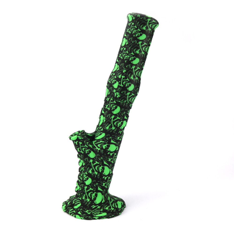 

14 inches Silicone Bong tube bong water hookah shisha colorful with downstem and glass water smoking pipes bongs 1PCS