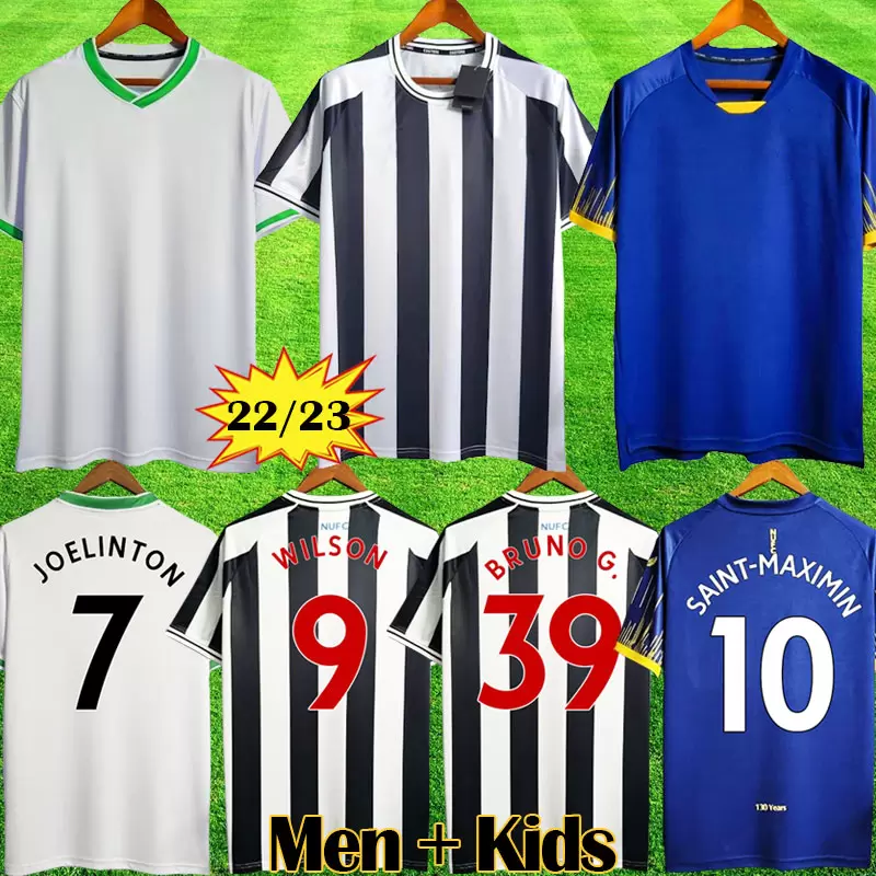 

Newcastl Soccer Jerseys WILSON SAINT-MAXIMIN BRUNO G. united 2021 2022 2023 LASCELLES TRIPPIER Targett SHELVEY 21 22 23 Football Shirt Kids Kits WILLOCK WOOD NUFC, 22-23 third patch