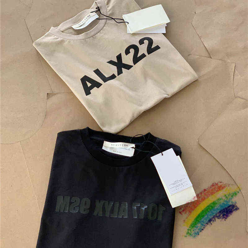 

Puff pastry Print 1017 Alyx 9SM T-shirt Men Women Best Quality Apricot ALY22 Heavy Fabric Oversize Tops Tee Short SleeveT220721