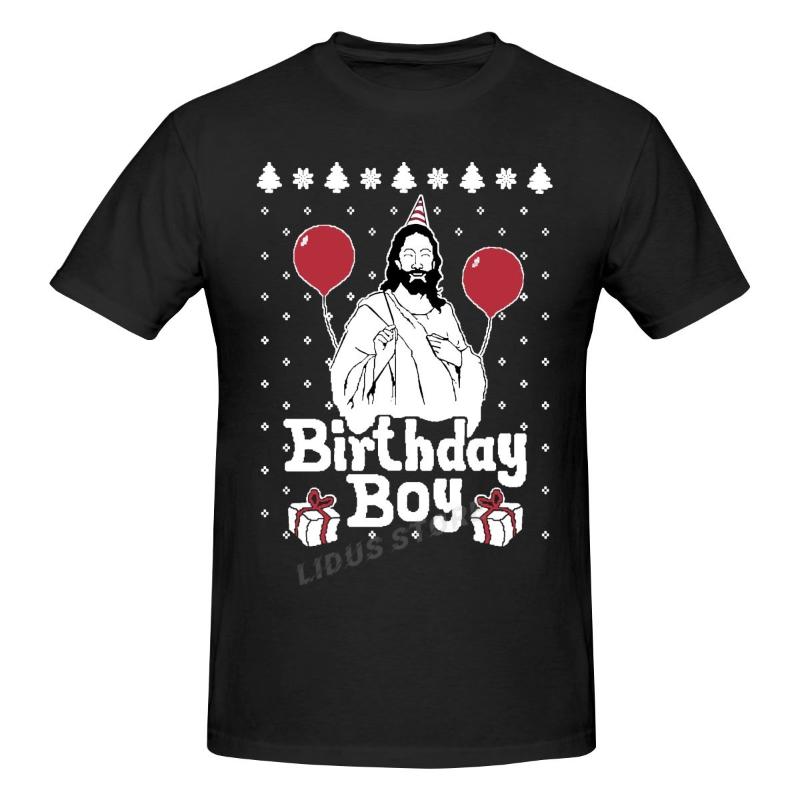 

Men' T-Shirts Ugly Christmas Sweater Jesus Birthday Boy Xmas T Shirt Harajuku Clothing Short Sleeve Cotton Streetwear Graphic Tshirt TeesMe, Ld navy