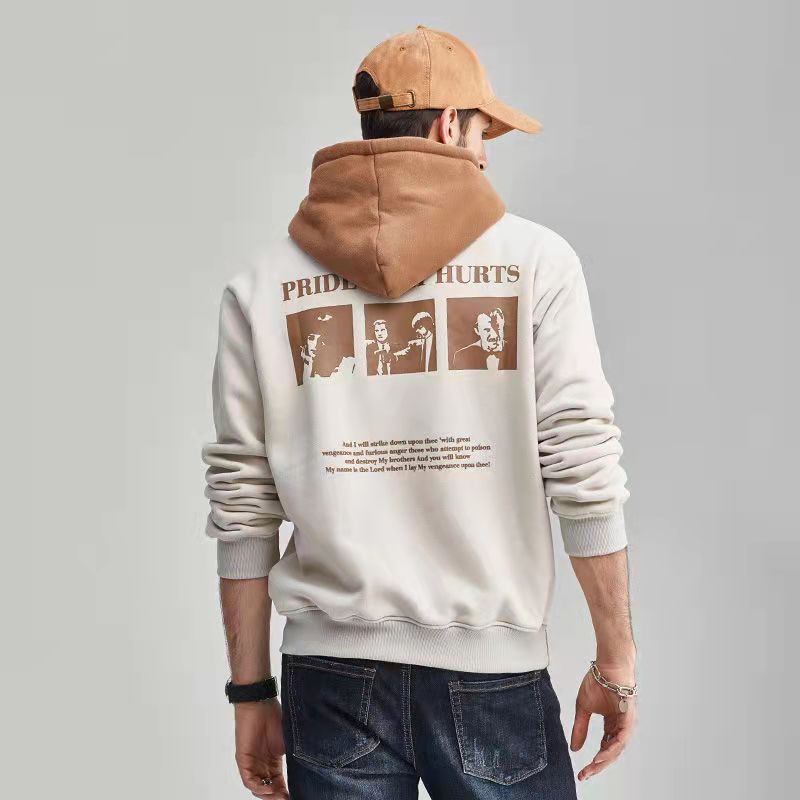 

Hoodie men's and women's skateboarding high street Hoodie Unisex Pullover, As shown in illustration