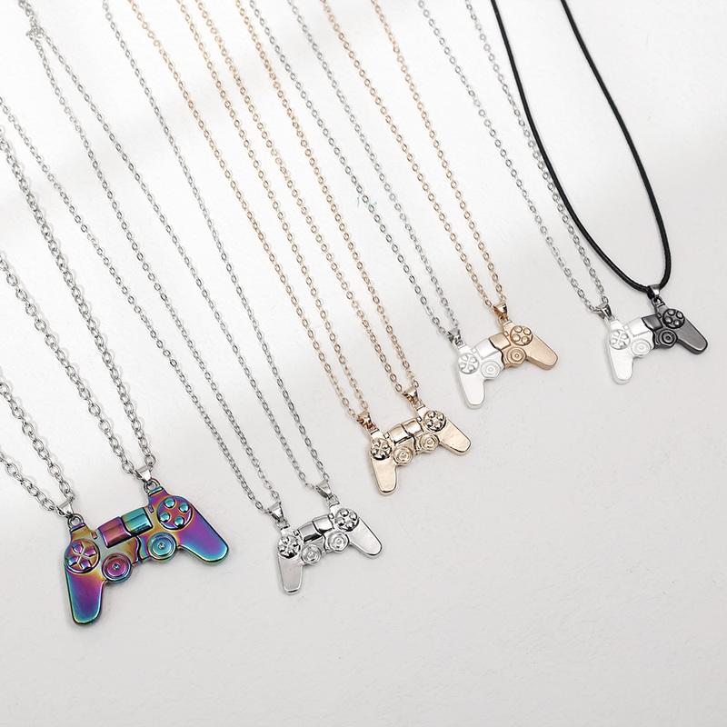

Pendant Necklaces Magnetic Gamepad Couple Necklace Alloy For Women Men Wedding Lovers Good Friend Jewelry Gifts