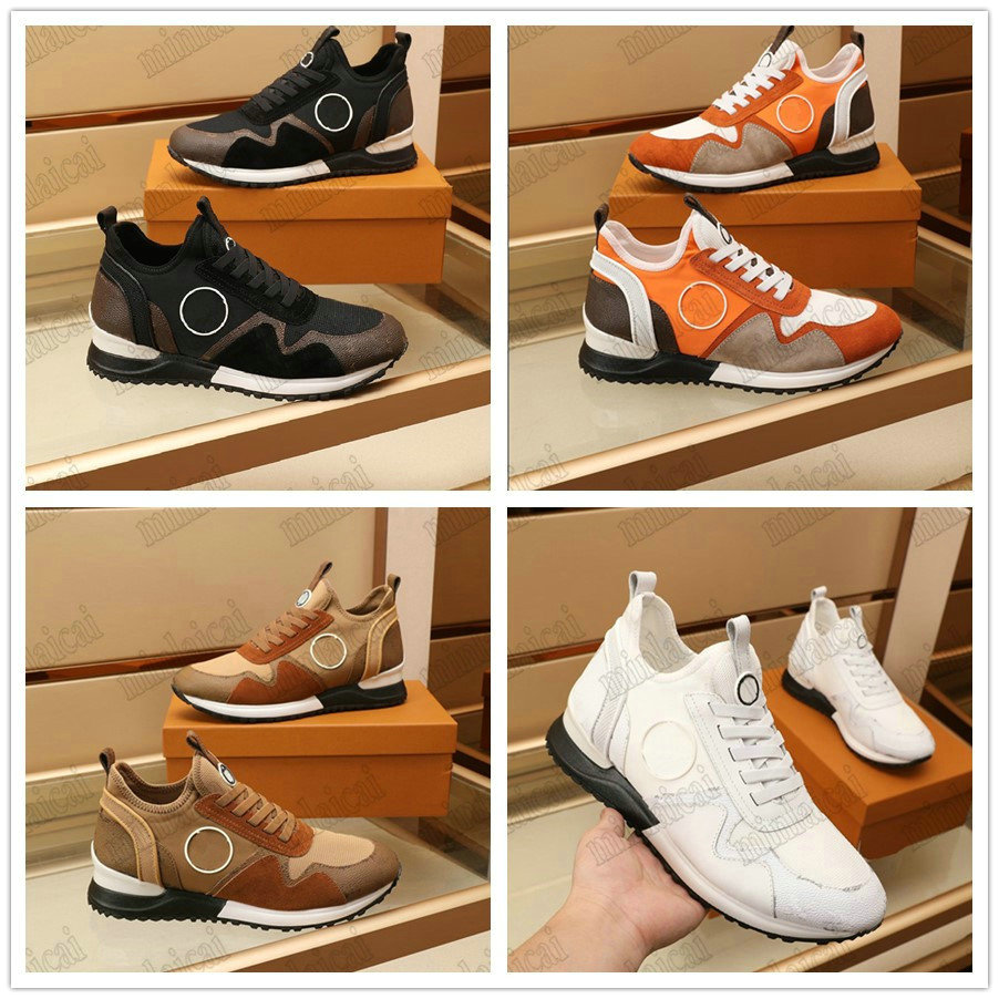 

Run Away Sneaker Designer Casual Shoes Patent Monograms Flower Canvas Grained Calf Leather Trainer Technical rubber outsole Run Away Shoe