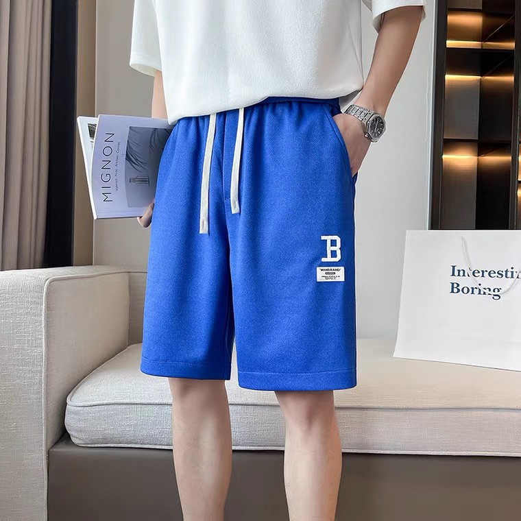 

designer mens Shorts exclusive loose casual sports beach pant embroidered pattern cropped pants net red star same casual and versatile 2022 Summer, White