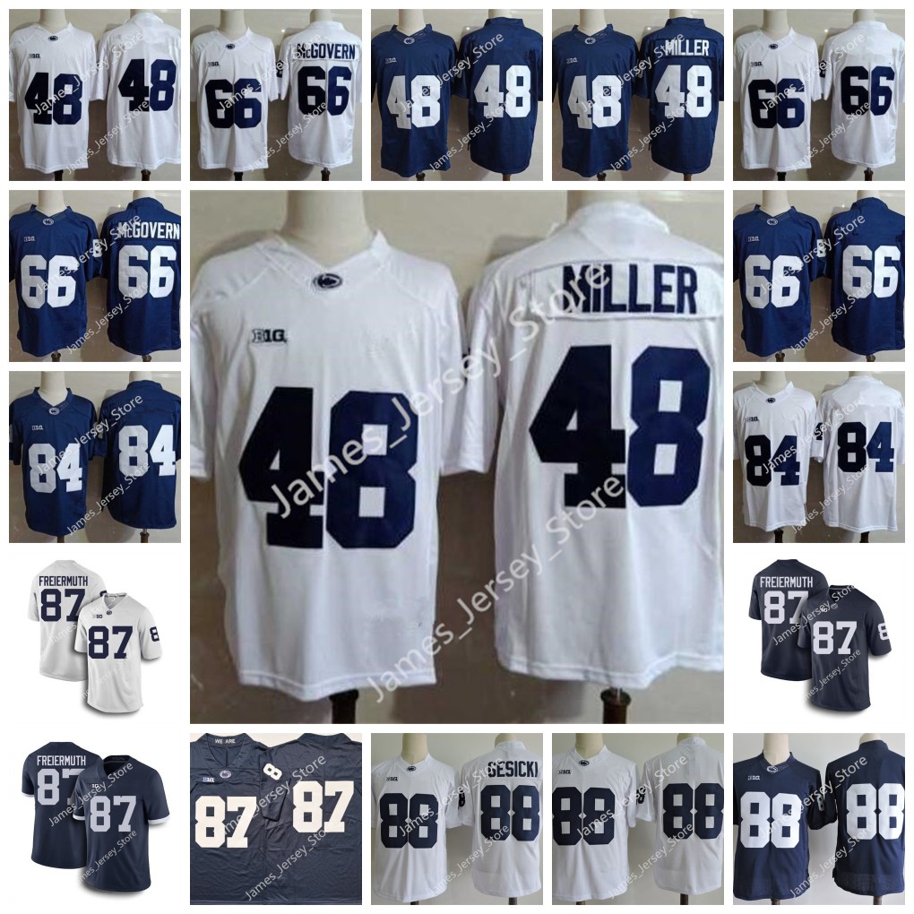 

66 Connor McGovern Jersey 84 Juwan Johnson 87 Pat Freiermuth Jersey 88 Mike Gesicki Penn State Nittany Lions College Football Jerseys Stitched 2022 NCAA WearsJersey, 15