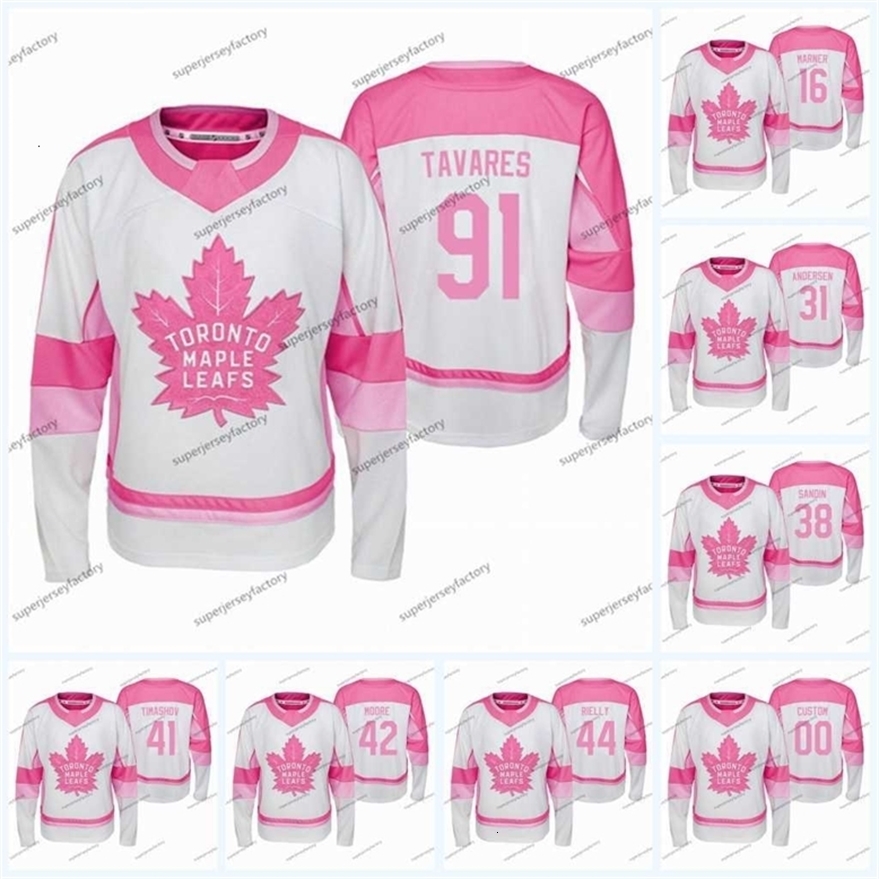 Xfl2020 91 John Tavares 2019-20 Jersey Fishion Girl 16 Mitch Marner 34 Auston Matthews 31Frederik Andersen Trevor Moore Rielly