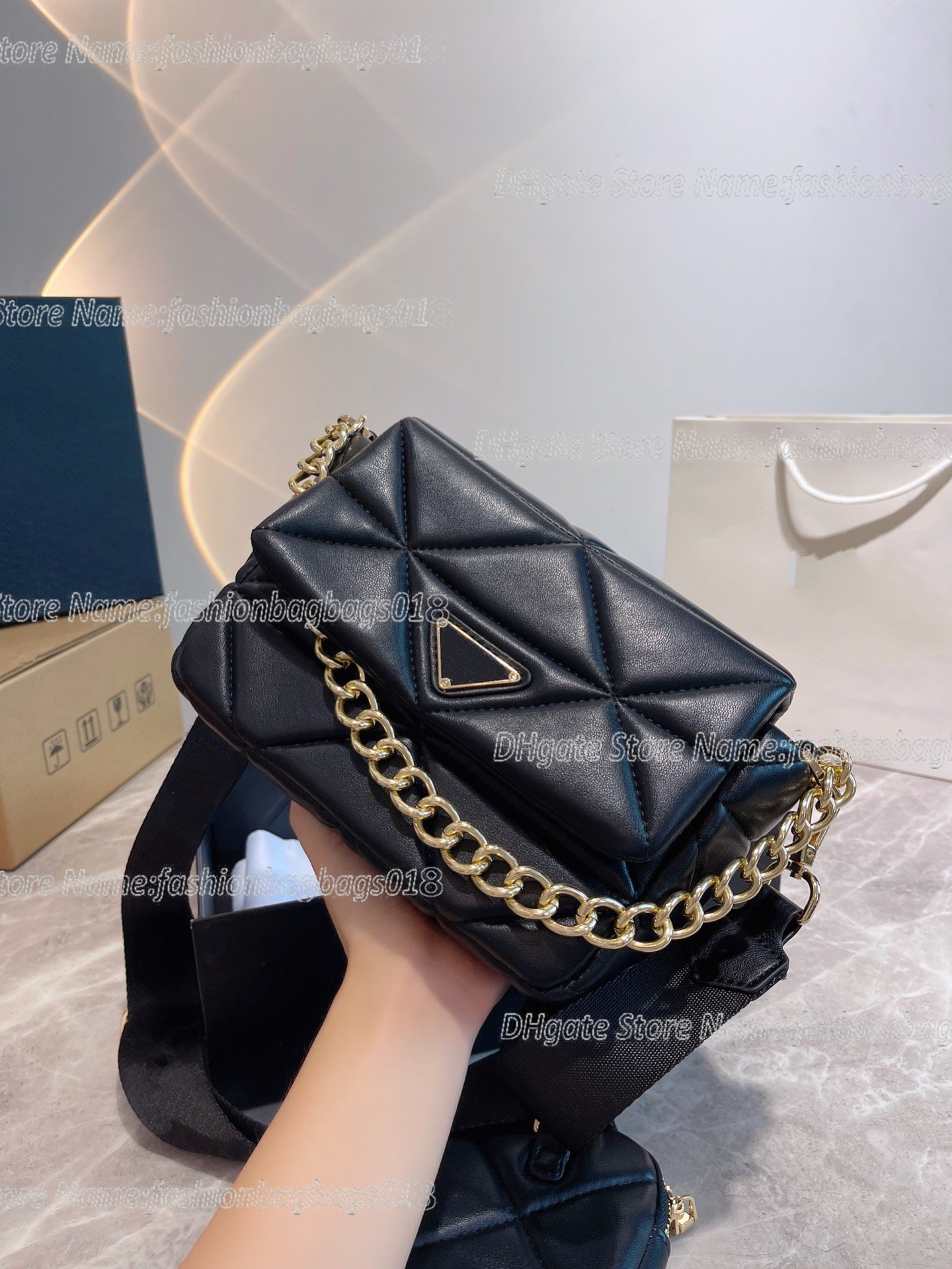 

2022 New 3 in 1 Tote Fashion Handbag Women SS21 Cross Body Bags Cow skin Shoulder Luxury Brand Designer Crossbody Female Mobile Phone Purses