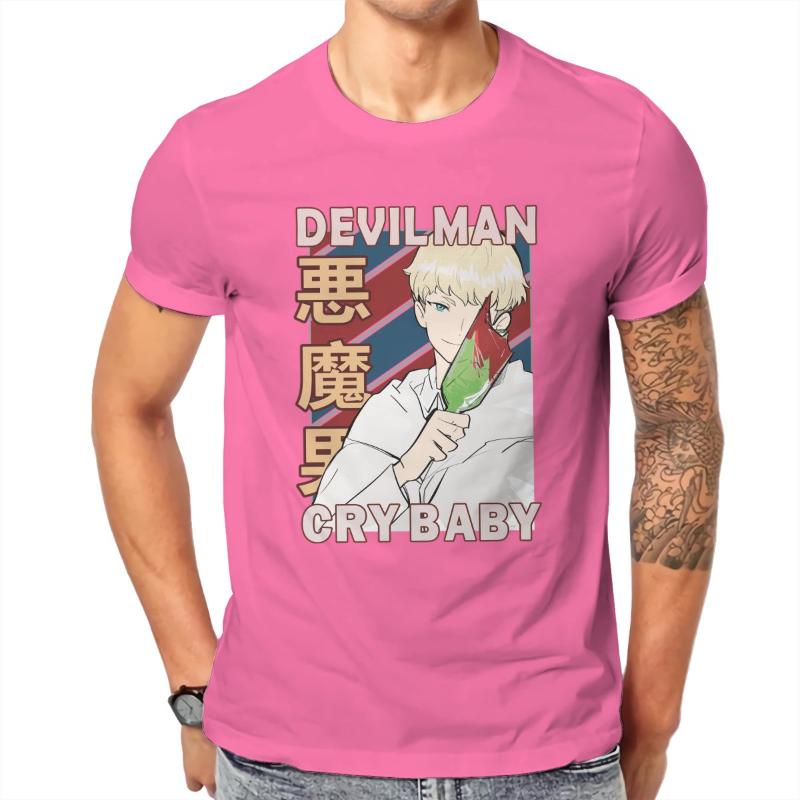 

Men' T-Shirts Printed Cotton Tshirts Summer Ryo Asuka Devilman Crybaby Anime Design Wholesale RoundCollar Print Unisex Graphic208182, Black