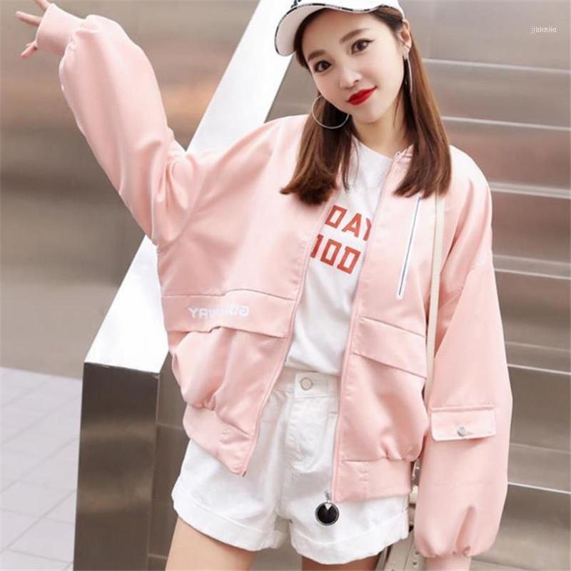 

Women' Jackets Spring Thin Women 2022 Basic Stand Collar Jacket Autumn Casual Long Sleeve Coat Female Outerwear HC059, Beige