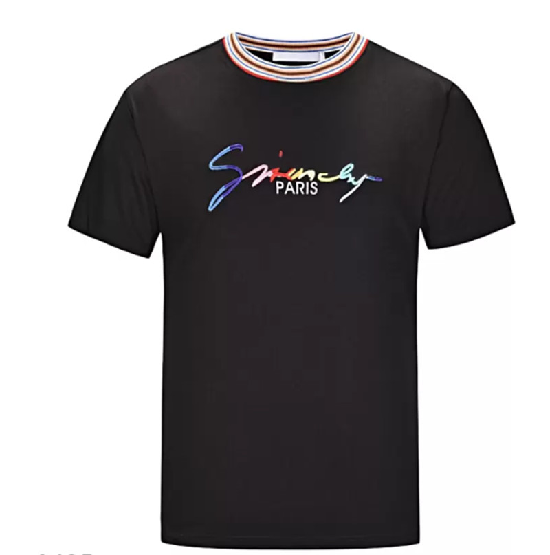 

2022 Men Designer T Shirt Fashion Paris Men Women Couples Casual Tops Black White Tees Stylist Shirts, 02