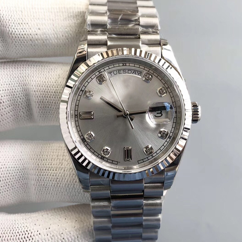 

U1 luxury men's Watch Grey dial 40mm scratch proof Blue Crystal magnifying calendar 904L luminous waterproof folding buckle full automatic mechanical watch