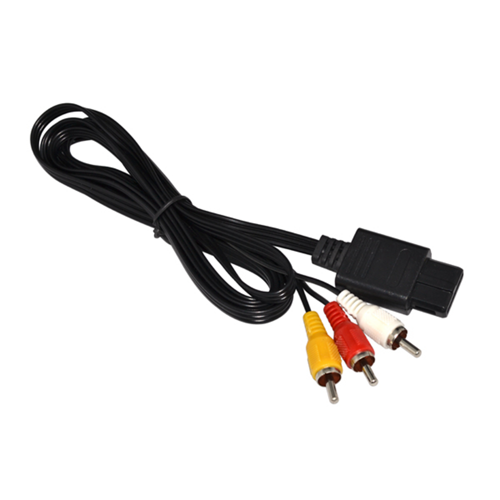 

1.8m 6FT 3RCA Audio TV Video Cord AV Cable for N64 for GameCube for SNES