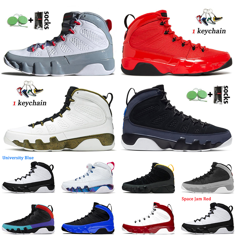 

Big Size EUR 47 Mens Jumpman 9 Basketball Shoes 2022 With Socks Fire Red 9s Particle Grey University Gold Men Sneakers Statue ridescent Racer Blue Size US 13 Trainers, D27 chile red 40-47