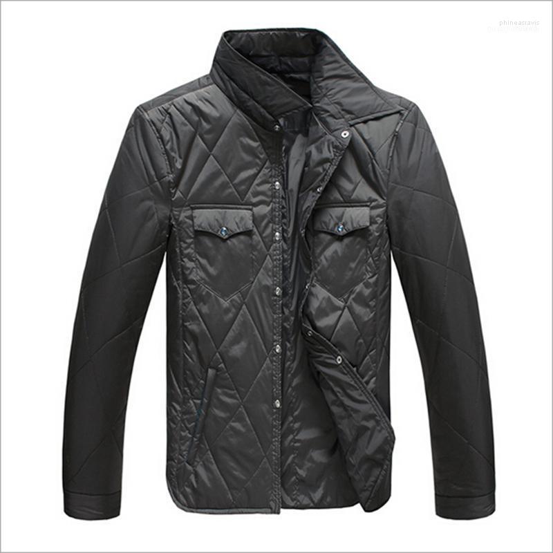 

Men's Down & Parkas Winter Jacket Men Fashion Slim Fit Parka Business Casual Style Warm And Chic Coat Windproof1 Phin22, Dark grey