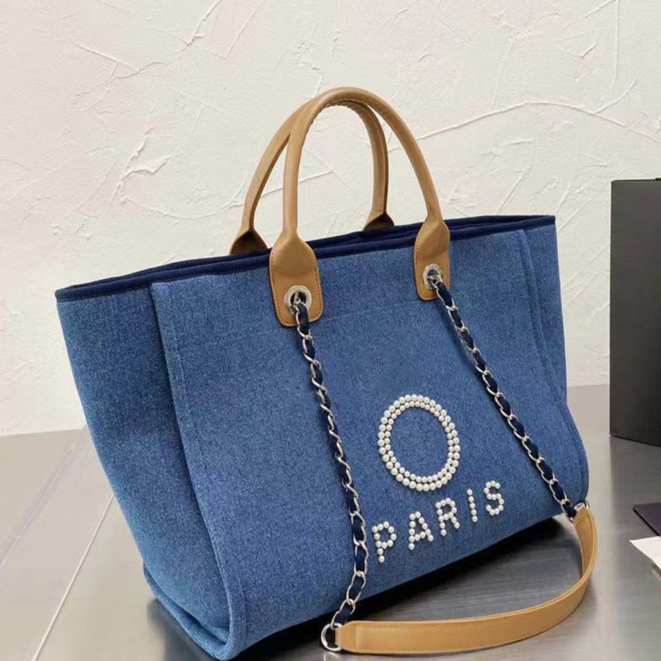 Fashion Luxury Women's Handbags Beach Bags Brand Ch Pearl Label Canvas Women Evening Bag Designers Classic High Quality Small Female Bobby B