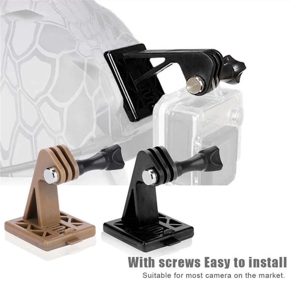 

Portable Tactic Helmet Camera Adapter Stand Nylon Lightweight Base Fixed Mount For Camera Mobile Phone Gopro, Black