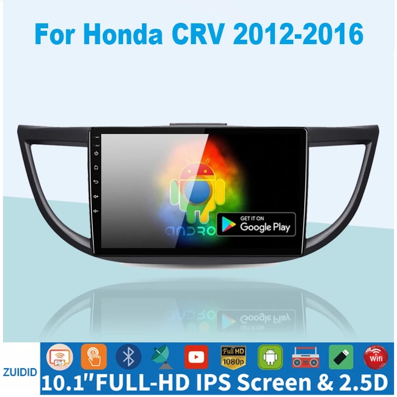 

9 Inch Android Car Video GPS Navigation for Honda CRV 2012-2016 Support Stereo Audio Radio Bluetooth