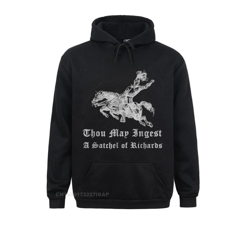 

Men' Hoodies & Sweatshirts Thou May Ingest A Satchel Of Richards Hoodie Women 2022 Printed On Lovers Day Long Sleeve Sportswears, Black