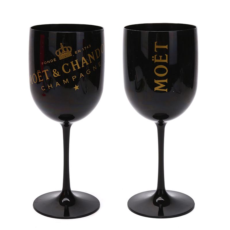 

Wine Glasses 500ml 16oz Glass Party Champagne Coupes Plating Moet Cup Goblet Electroplated Cocktail Plastic CupsWine
