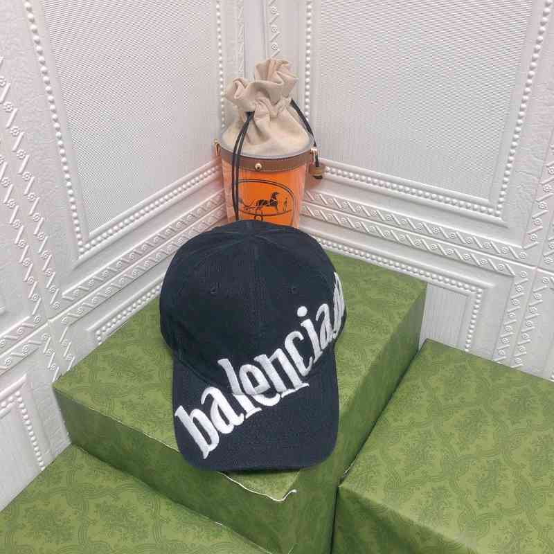 

Designer Ball Balencaigcaps Spring summer new Paris denim embroidery letter baseball cap sun shading sunscreen graffiti edging duck tongue cap men women, Red