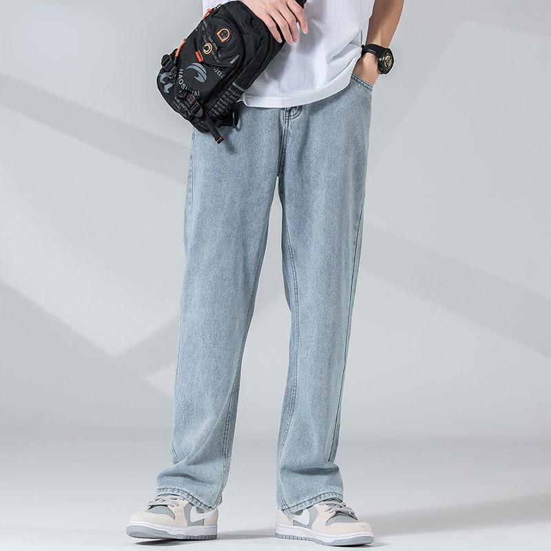 

Men's Jeans Men's Fashion Wide Leg Pants Baggy Homme Biker Denim Trousers Classic Loose Straight Casual Male Z89Men's, Pandist-qianlan