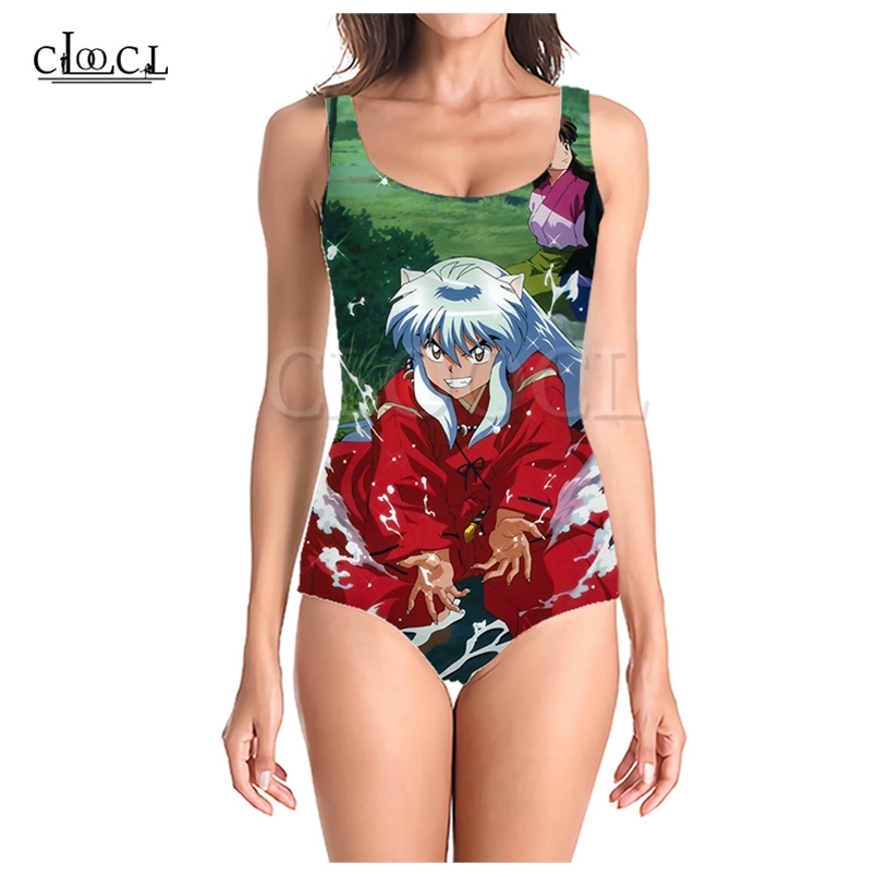 

Japanese Anime Inuyasha 3D Print Girls Swimsuit Sleeveless Slim Sexy Swimsuit Women Summer Swimwear 220617, One-piece swimsuit 2