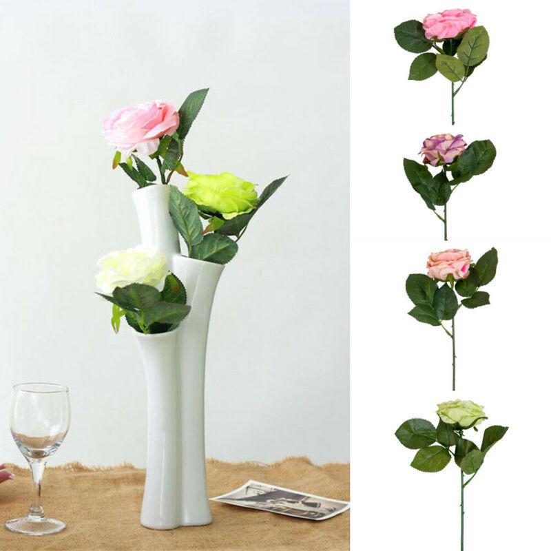 

Decorative Flowers & Wreaths 1pc Rose Pink Silk Peony Artificial Bouquet 5 Big Head And 4 Bud Fake For Home Wedding Decoration Indoor, Green