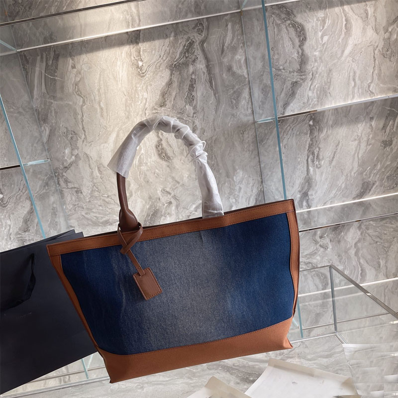 Vente en gros sac fourre-tout classique de concepteur femmes sac à main composite haute capacité avec garniture en cuir sacs à bandoulière mode d