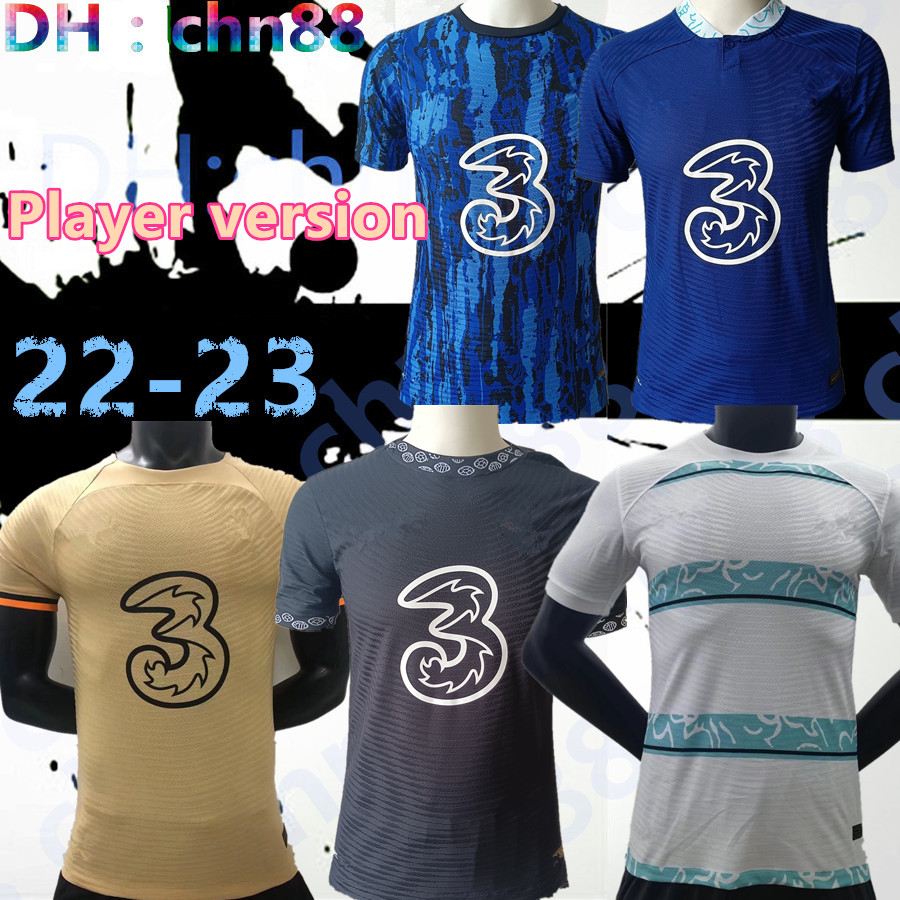 

Player version CFC 22 23 soccer jersey PULISIC ZIYECH HAVERTZ KANTE WERNER ABRAHAM CHILWELL MOUNT JORGINHO 2022 2023 GIROUD football shirt men + kids kit