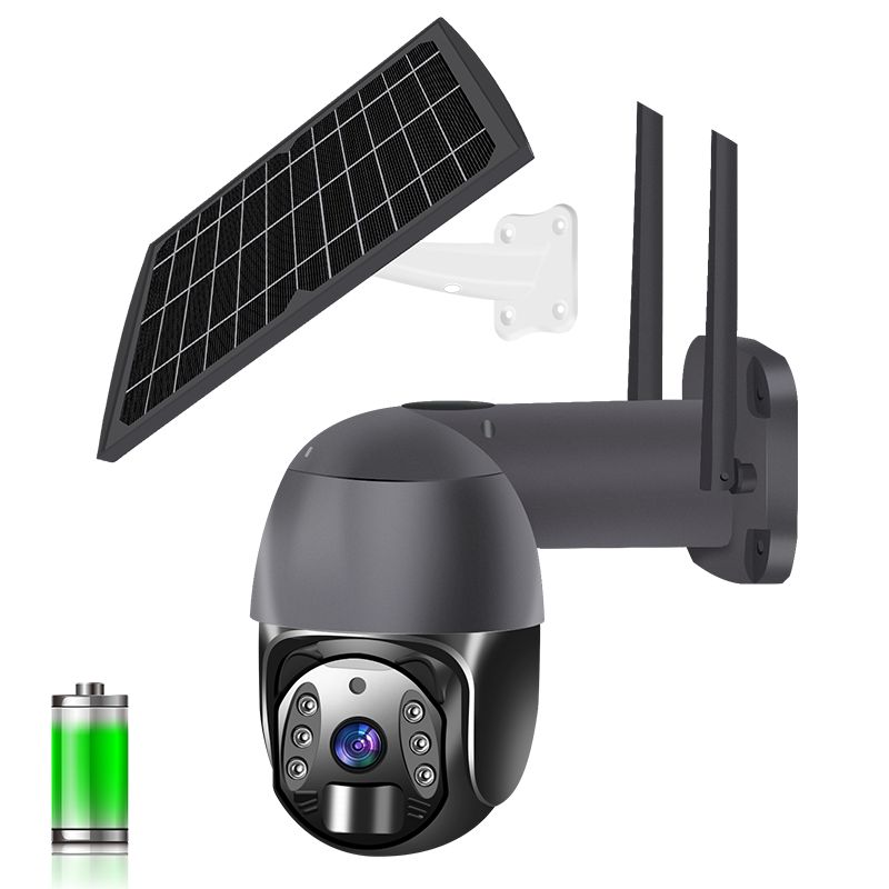 1080p Chipset Hisilicon 10W Panneau solaire 20A Batterie 4G WiFi Wireless Tuya Smart Life App Anti Fire IP PTZ CAMERA HD SOLAR CAME CAME SOLAR