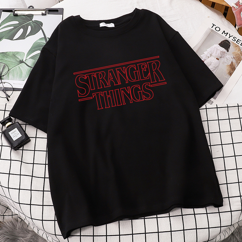 

Fashion Streetwear TShirt For Women Spring Summer Harajuku Tops STRANGER THINGS Brand Loose Short Sleeve Female T Shirt 220615, Yellow