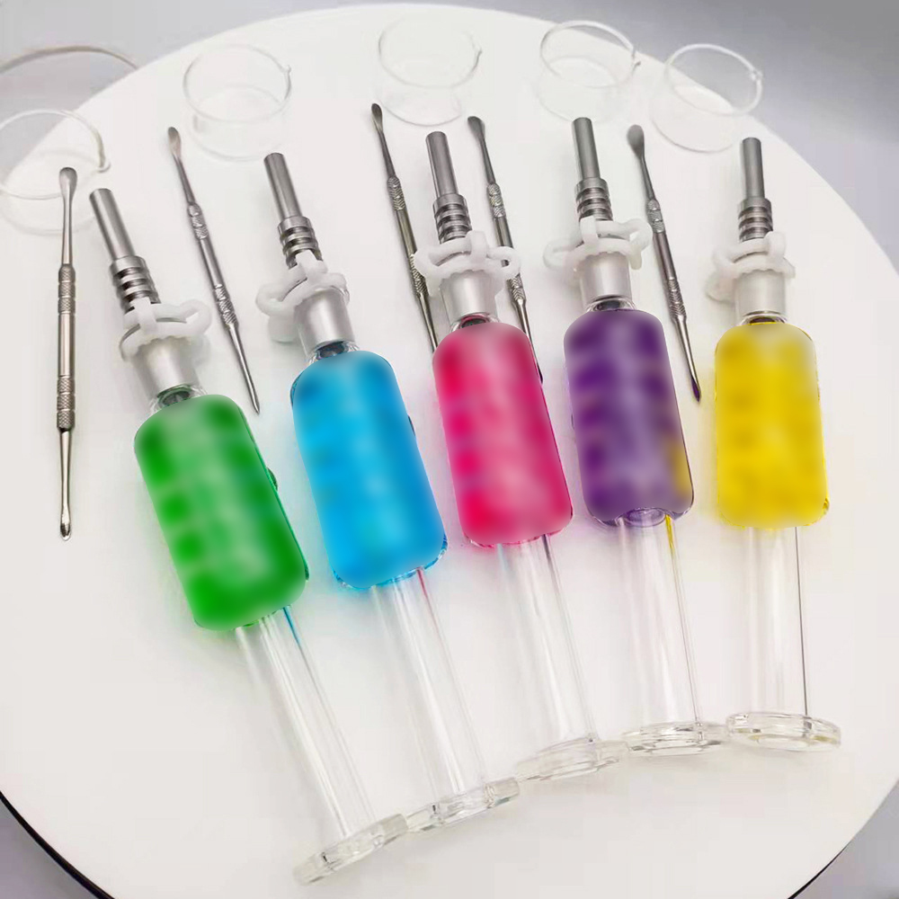 

10mm 14mm 18mm Handmade Glass Smoking Hookahs Pipe Oiling NC Dab Straw Oil Burner Quartz Tips Bubbler Translucent Tobacco Herbals Oil Rig Water pipes