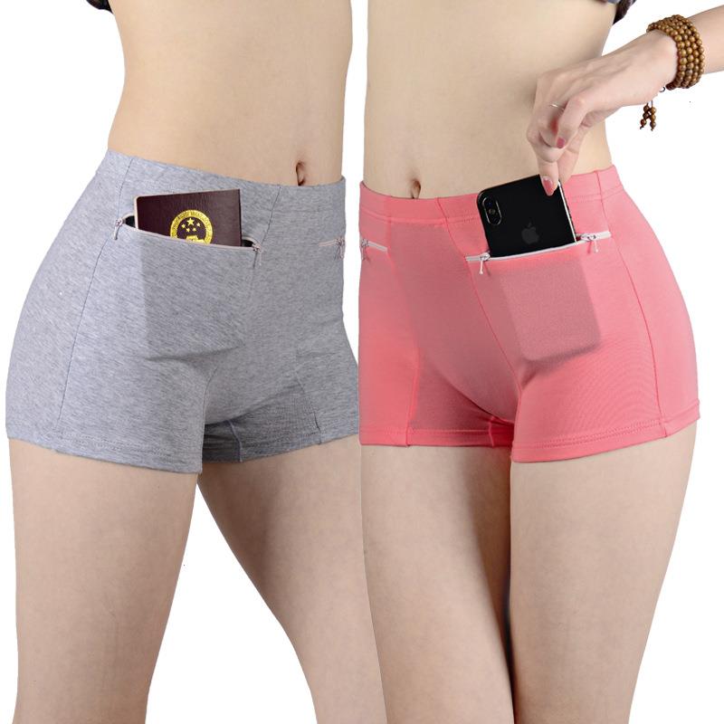 

Womens Underwear Safety Anti-theft Pants Panty Cotton Large Size High Waist Soft Breathable Candy Color Simple Briefs