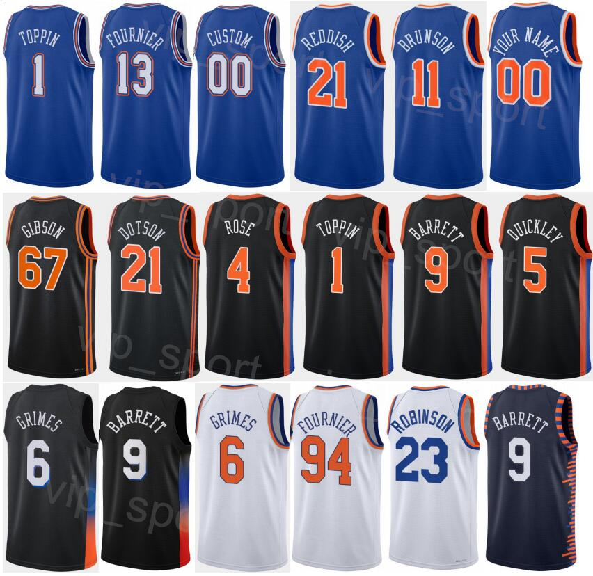 

Printed Man Youth Basketball Association Quentin Grimes Jersey 6 Trevor Keels 3 Jalen Brunson 11 Alec Burks 18 Obi Toppin 1 Cam Reddish 21 Black WHite Navy Blue Orange
