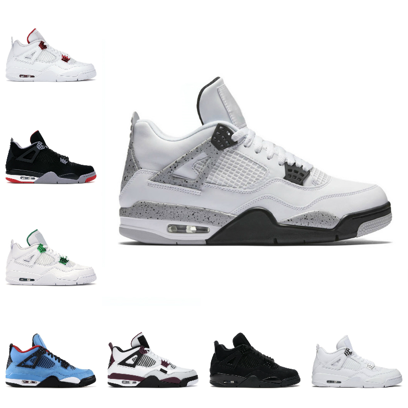 

2022 Military University Blue Jumpman 4 4s mens Basketball Shoes white guava ice oreo sail noir metallic purple black cat bred shimmer cactus jack men women sneakers, Bubble column